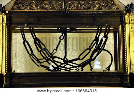 Chains Of Saint Peter In San Pietro In Vincoli Church