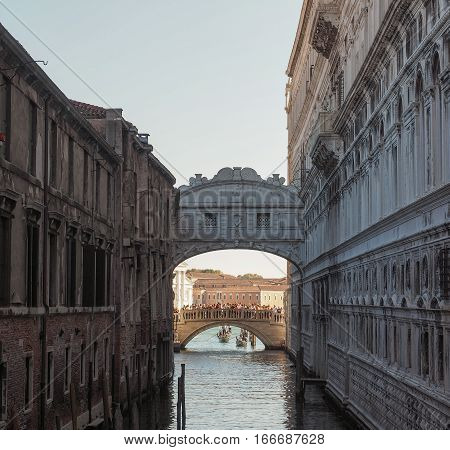 Bridge Of Sighs In Venice