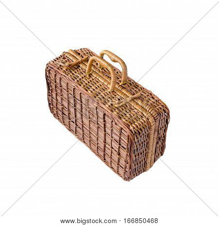 Wicker Retro Suitcase