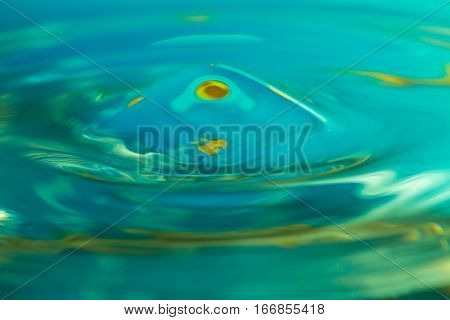 Abstract Macro Of Moving Waves On Luquid