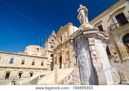 Church Of Saint Francis Immaculate In The Noto, Sicily, Italy