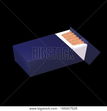 3D Illustration Of Cigarette Package