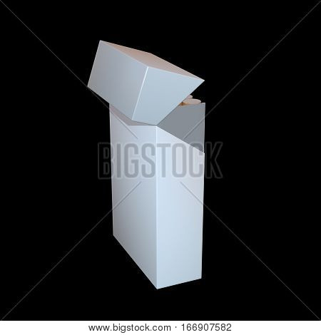 3D Illustration Of Cigarette Package
