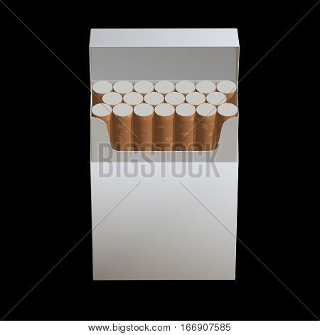 3D Illustration Of Cigarette Package