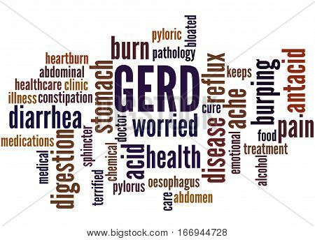 Gerd - Gastroesophageal Reflux Disease, Word Cloud Concept 3