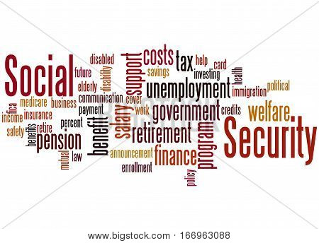 Social Security, Word Cloud Concept 9