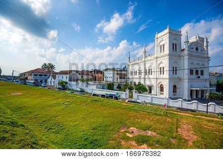 View to Meera Mosque in fort Galle, Sri Lanka
