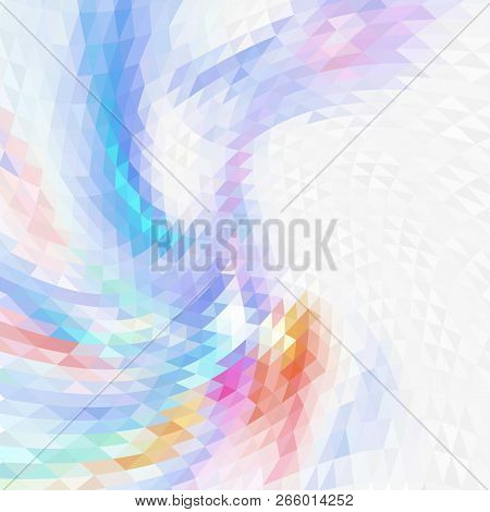 Chaotic Colored Triangles. Modern Design For Decoration