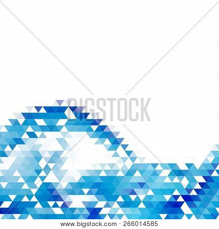 Abstract Geometric Background With Color Triangles. Vector Illustration. Brochure Design