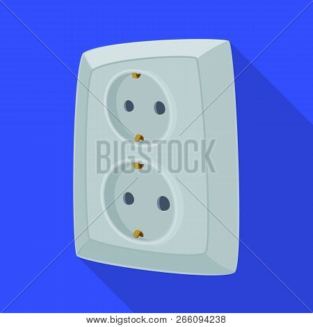 Vector Illustration Of Electricity And Electric Logo. Set Of Electricity And Energy Stock Symbol For
