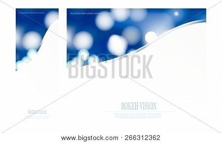 Vector Abstract Bokeh Vision Design Template