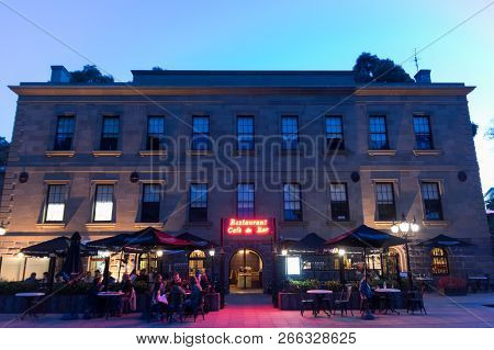 Geelong, Australia - October 14, 2018: The Geelong Customs House Was Built In 1855. It Was Restored 