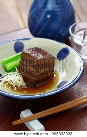 braised pork belly, dongpo pork, okinawa rafute