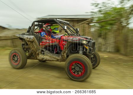 Pedernales, Manabi, Ecuador -  December 9, 2017:  Racing In The Baja Pedernales Off Road Race