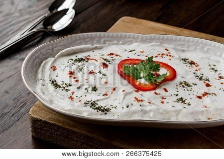 Turkish Appetizer Haydari With Yogurt (tzatziki)
