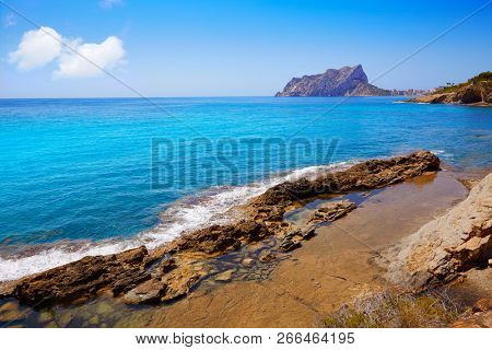 Cala Pinets beach in Benissa also Benisa of Alicante at Spain