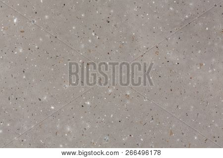 Artificial Stone Quartz Agglomerate Cream Gloss Texture.