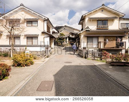 Uchiko, Japan - March 03, 2013: Traditional Edo Period Style Merchant Houses In Historic Uchiko Town
