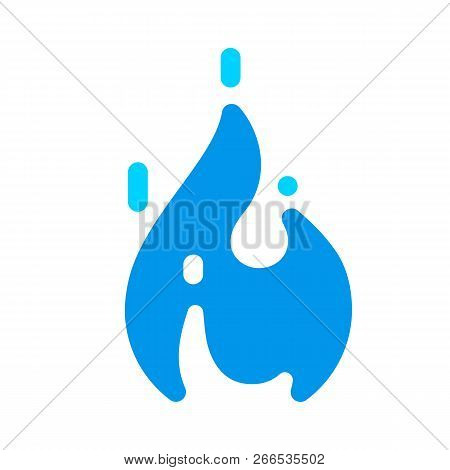 Fire Flames With Sparks New Blue Icon