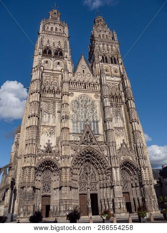Tours Cathedral Is A Roman Catholic Church Located In Tours, Indre-et-loire, France. Its Name In Fre