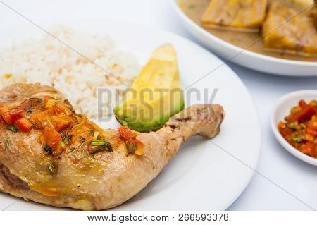 Traditional Colombian Soup From The Region Of Valle Del Cauca Called Sancocho