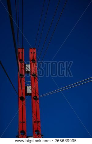 Famous Red University Bridge In Tbilisi