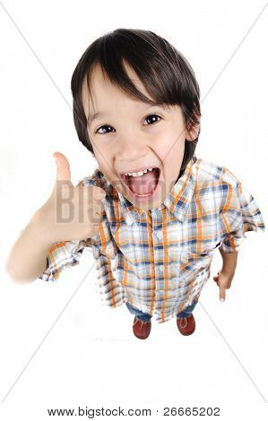 Kid palec nahoru