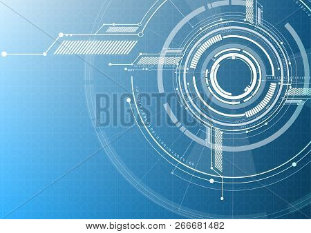 Vector Abstract Technological Interface Style Background Design