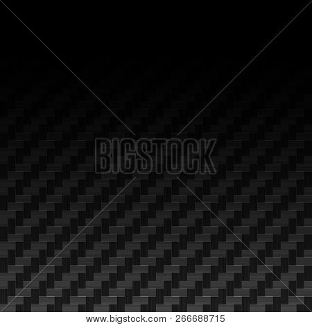 Carbon Fiber Rectangle Seamless Pattern Abstract Background Vector, Inclusive Of Swatch Pattern