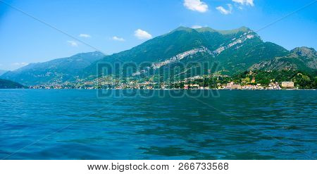 Southwestern Branch Of Lake Como In The Area Of Tremezzo, Azzano And Lenno Seen From Bellagio, Lomba