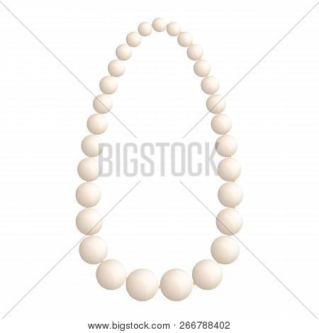 Pearl Mockup. Realistic Illustration Of Pearl Mockup For Web Design Isolated On White Background
