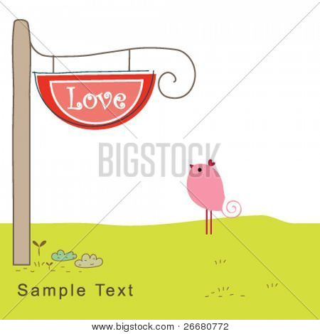 En ensom fugl er på udkig efter kærlighed