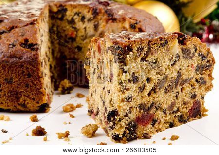 Nybakade jul fruktkaka