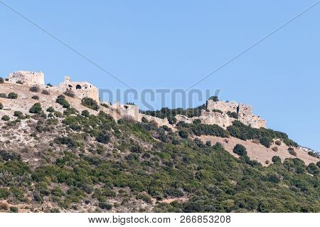Remains Of The Nimrod Fortress Located In The Upper Galilee In Northern Israel On The Border With Le