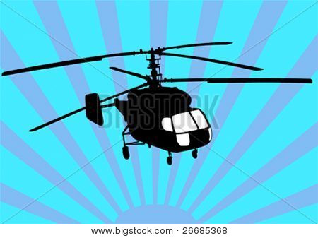 Vektoripiirrosohjelma helikopteri sky