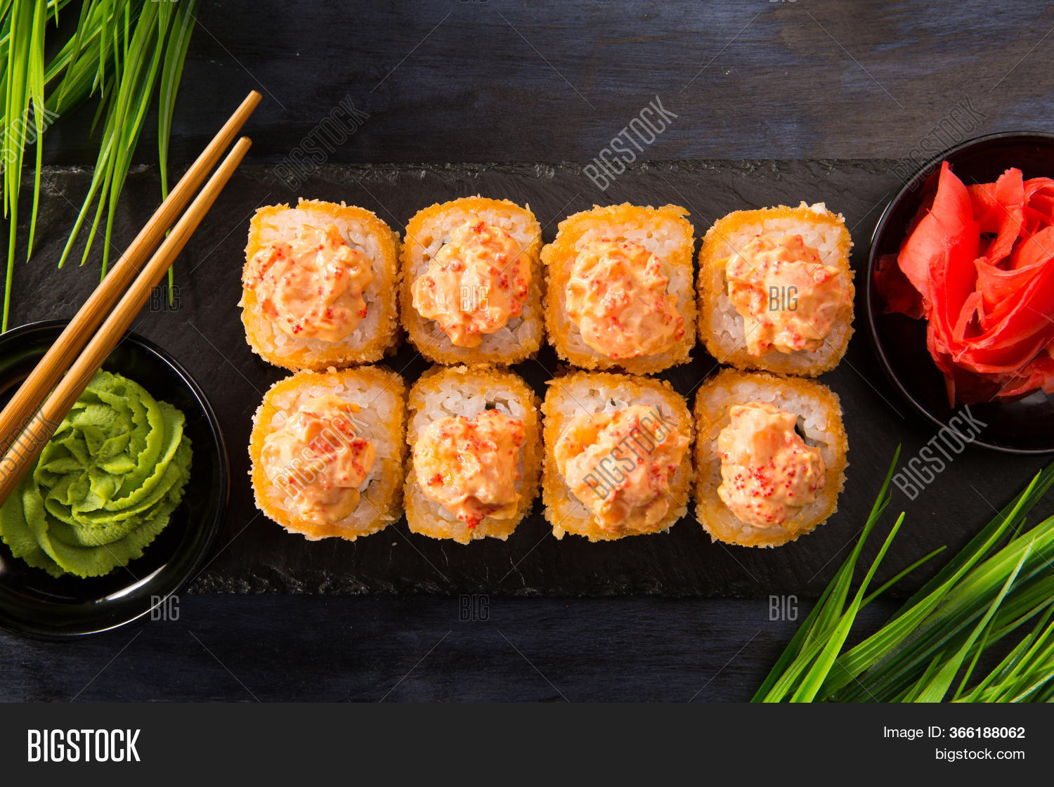 Set Fried Sushi Rolls Image & Photo (Free Trial) | Bigstock