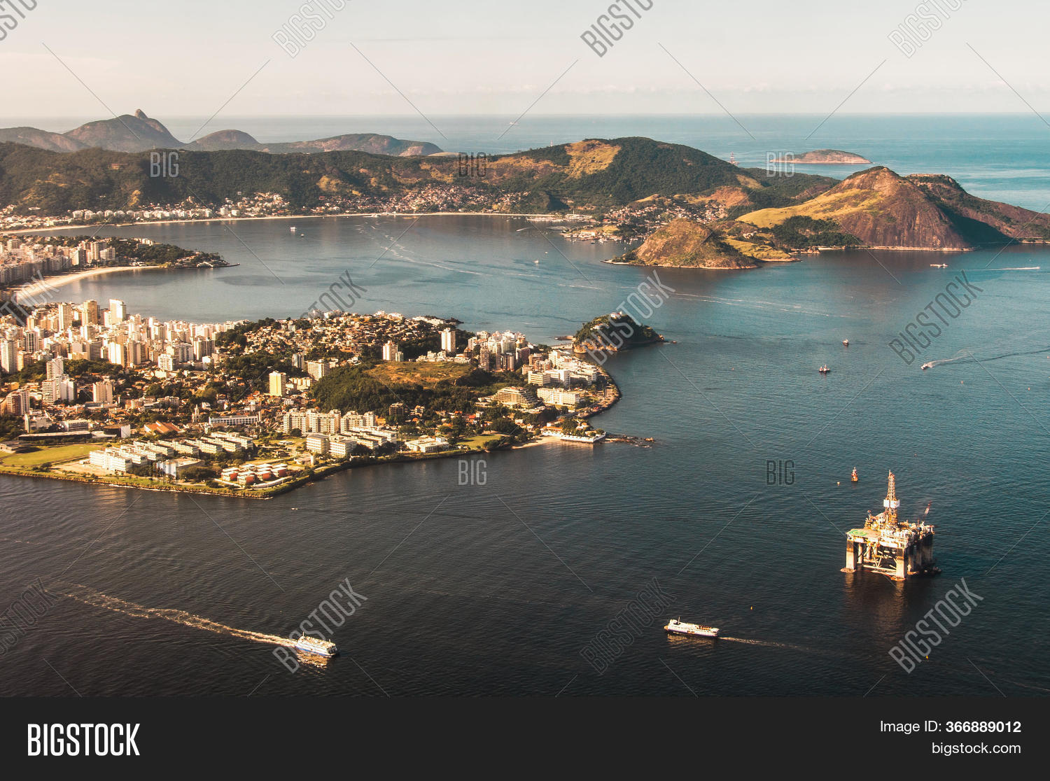 Aerial View Guanabara Image Photo Free Trial Bigstock
