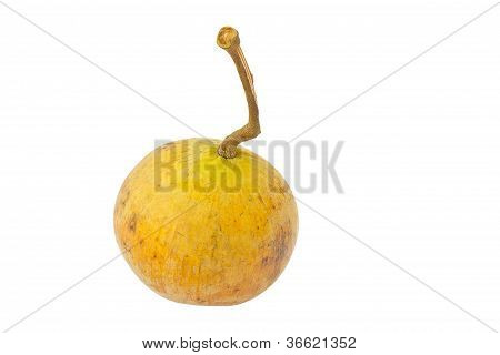 Santol frutta isolato su sfondo bianco