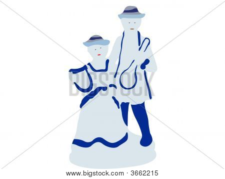 Couple porcelaine