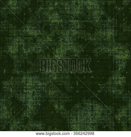 Texture Military Camouflage Seamless Pattern. Abstract Army Vector Illustration