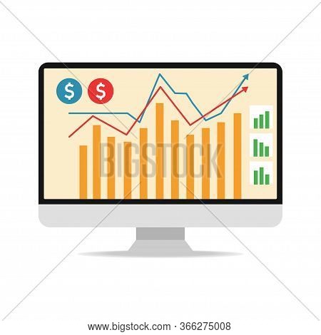 Exchange Currency Vector Illustration. World Economy Diagram.