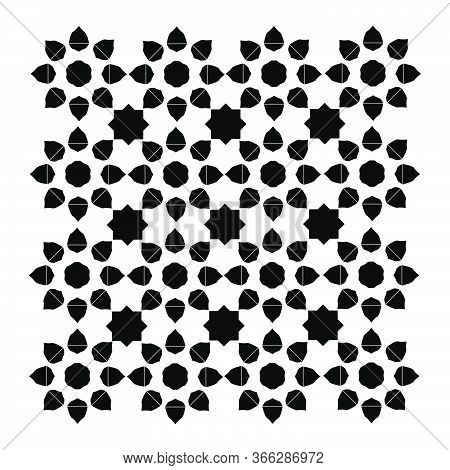 Silhouette Scandinavian Background Texture Pattern Vector Isolated On White Background