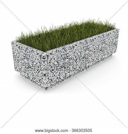 3d Image Flower Pot Concrete Marble Jeck