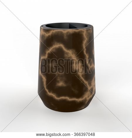 3d Image Urban And Park Urn Dublin Marble Dark Brown