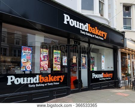 Llandudno, Uk: Aug 27, 2019: Poundbakery Operate A Chain Of Baked Goods Shops Such As This One On Mo