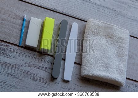 Nail File, Nailfile. Non-traumatic Manicure Without Cutting The Cuticle