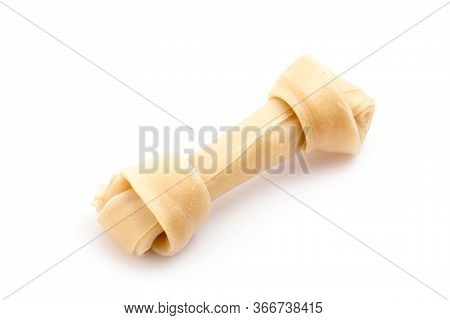 New Dog Chews (rawhide) Isolated On White Background