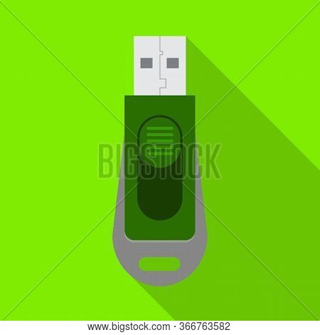 Vector Illustration Of Usb And Memory Symbol. Graphic Of Usb And Ram Stock Symbol For Web.