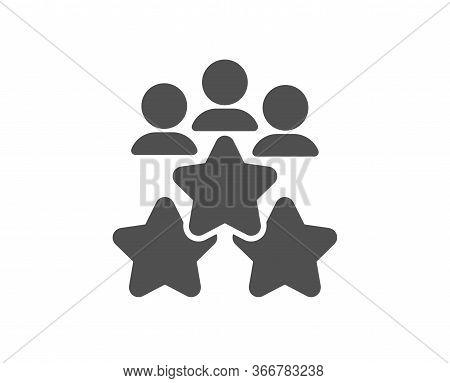 Business Meeting Icon. Employee Nomination Sign. Teamwork Rating Symbol. Classic Flat Style. Quality