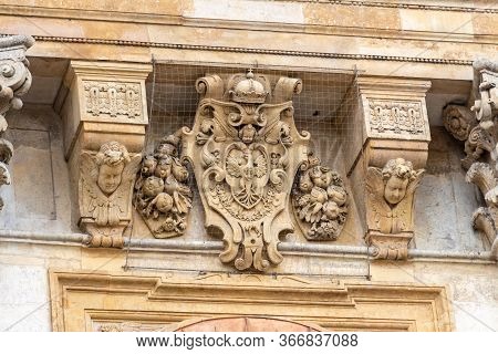 Krakow, Poland - April, 2019: Bas-relief Elements Of The Church Of Saints Peter And Paul In Krakow I